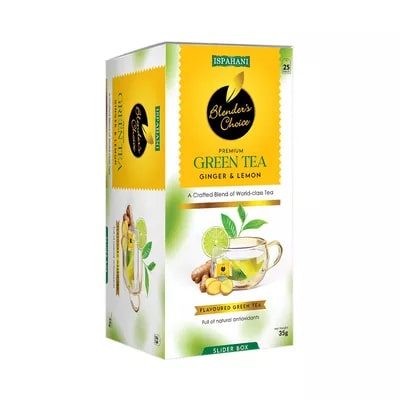 Ispahani Blenders Choice Premium Green Tea Ginger and Lemon 25 pcs