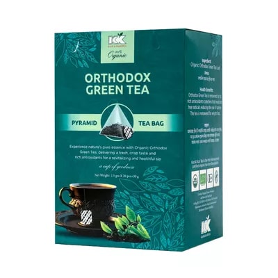 Kazi and Kazi Organic Orthodox Pyramid Green Tea 20 pcs 30 gm