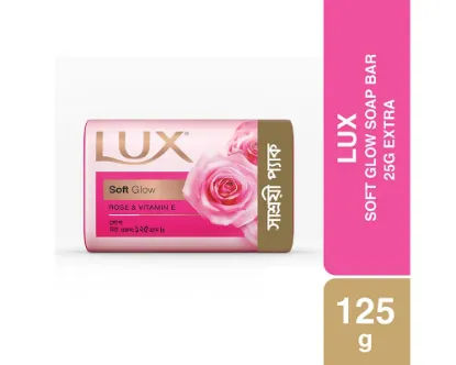 Lux Soft Glow Rose and Vitamin E Soap 125gm