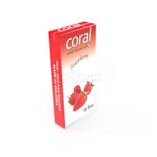 Coral - Strawberry Extra Performance Condom - Full Box - 10 gun1 equal 10pcs