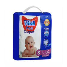 Thai Baby Diaper Pant (Jumbo Pack) S 4-8 kg 60 pcs