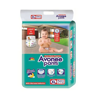 Avonee Baby Diaper Pants XL (12-17 kg) 4 pcs