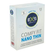 EXS Comfy Fit Nano Thin Condom 3s Pack